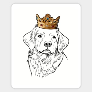 Nova Scotia Duck Tolling Retriever Dog King Queen Wearing Crown Sticker